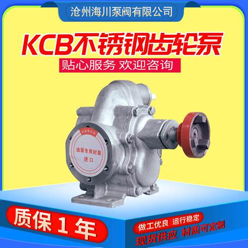 KCB不锈钢齿轮泵316/304材质50/2吋口径4千瓦齿轮泵齿轮泵