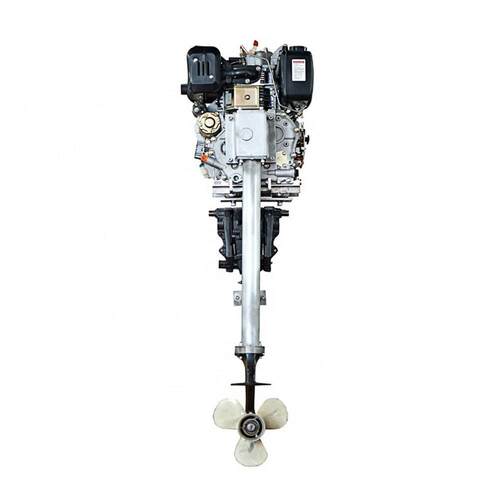 工厂直销单缸四冲程风冷15马力柴油船外机499cc电启动