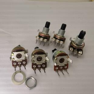 161 半轴 立式单联电位器B5KA10KB15K50K100K500K柄含螺纹长15MMF