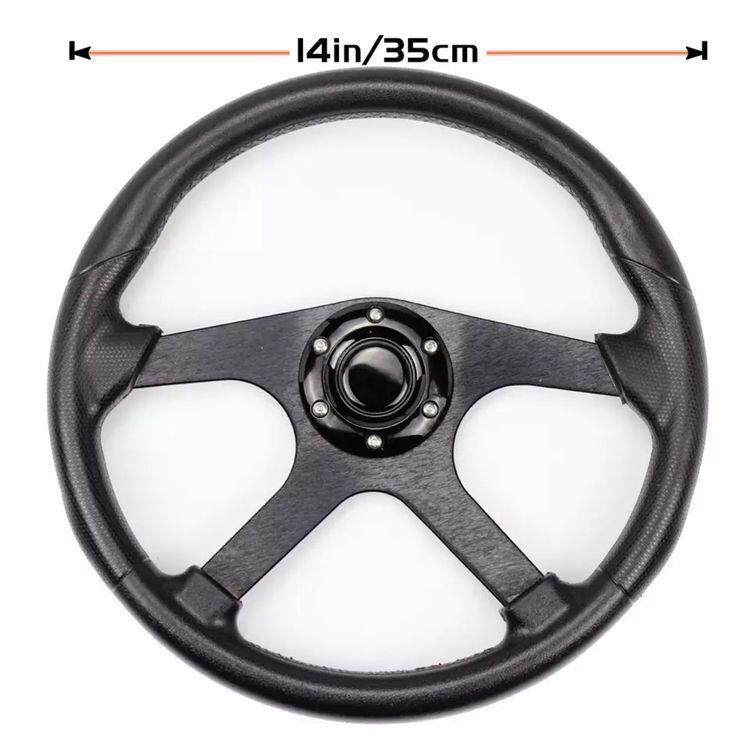厂家直销 14寸汽车改装通用方向盘赛车改装STEERING WHEEL