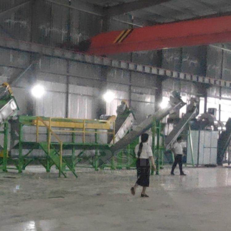 吊瓶废塑料粉碎清洗瓶片杂质分选机,PP吊瓶垃圾清洗机械