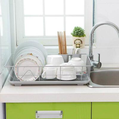 dish drying rack storage kitchen cup holder organizer洗碗架