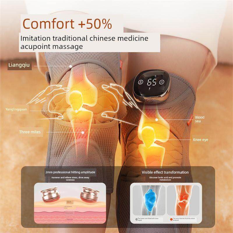 悦悦爱膝按摩器热敷关节理疗器电热护膝器暖老冷腿送妈妈