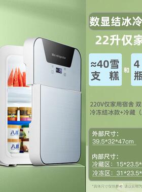 22L307迷你小缩冰箱小家用机车载冰箱压制冷宿舍用型冷藏冷藏小冰