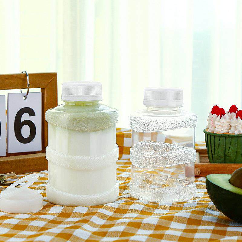 PP耐高温塑料瓶迷你水桶装奶茶商用一次性网红空海底椰膏饮料瓶子