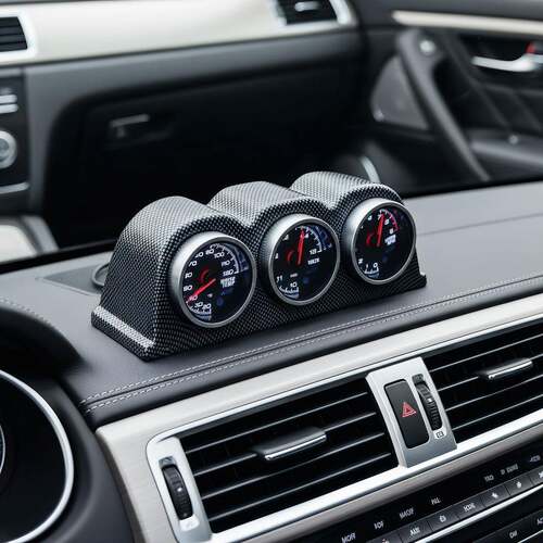 新款七彩OBD2多功能水温电压转速汽车房车赛车仪表抬头显Gauge