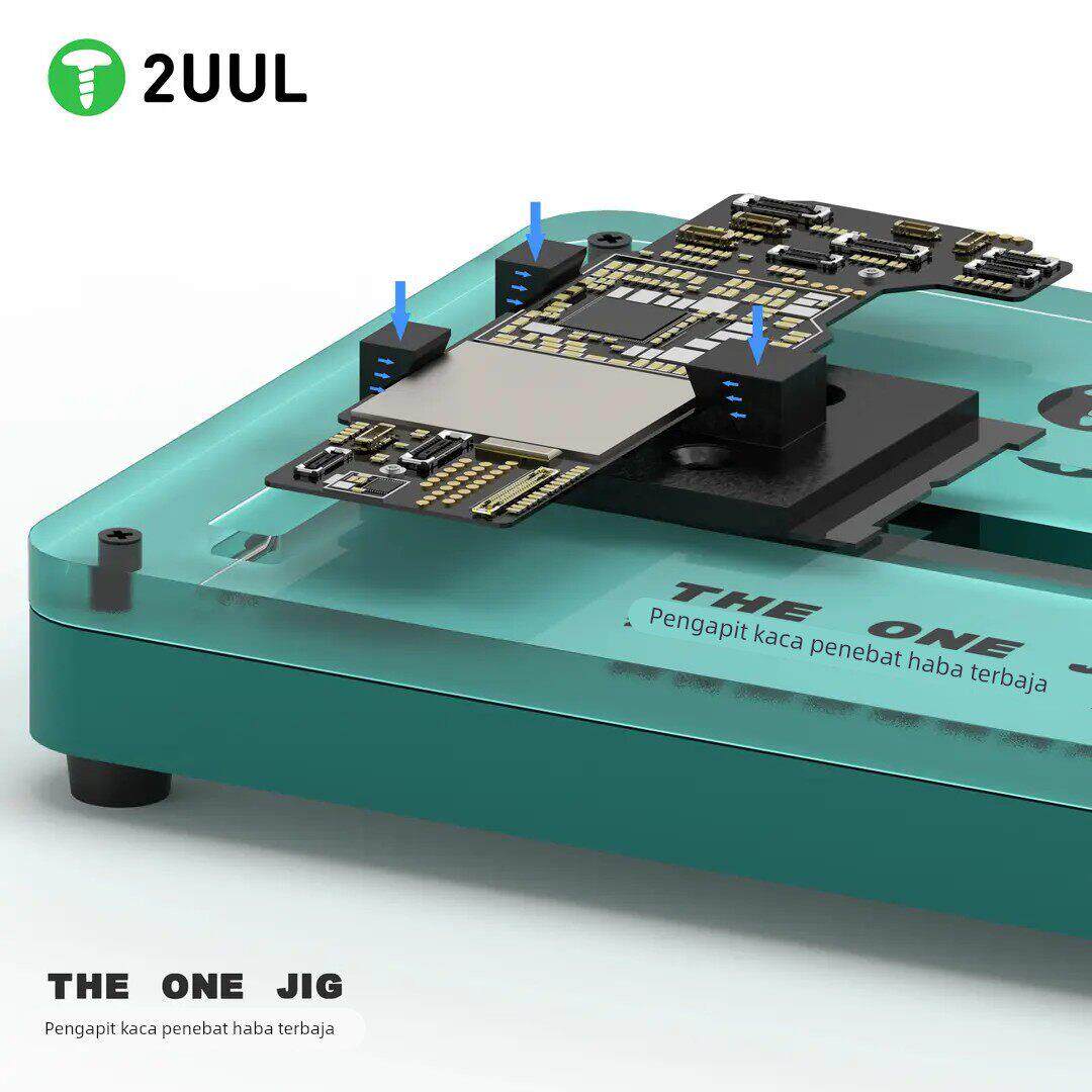 2UUL钢化隔热玻璃夹具 BGA手机维修卡具主板芯片IC植锡台工作台