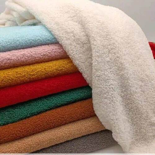 Solid Color 100x160cm Plush Fabric Polar Fleece Cloth