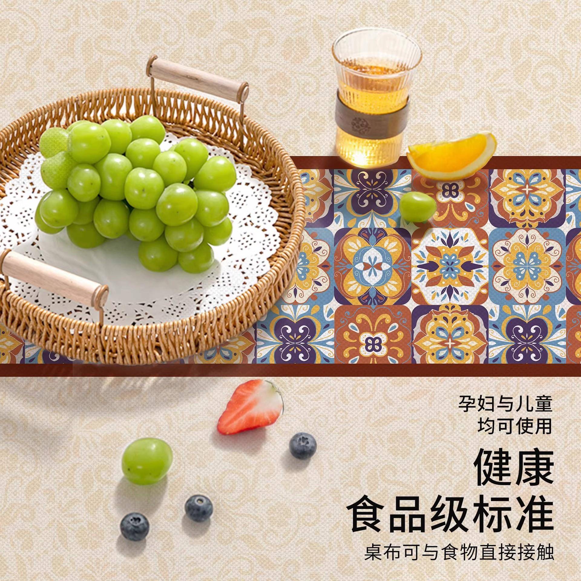 2026新款美式几餐桌布免洗防水高防油茶台布轻奢级2512.12-感方形