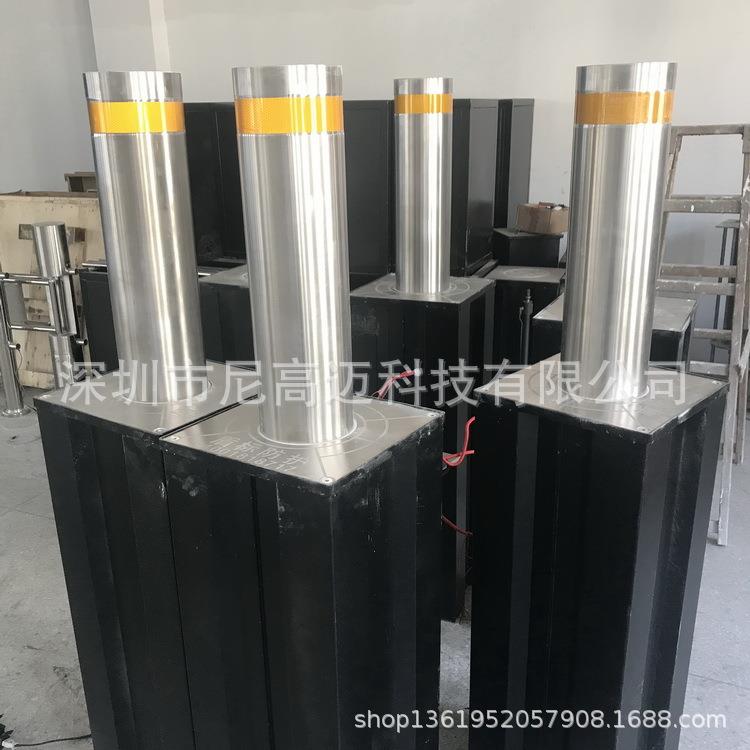 尼高迈电动液压一体式立柱防冲撞柱子成品半自动可拆卸阻拦桩厂家