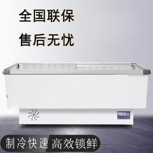 恩典商用卧式冰柜冷柜 商用生鲜冷冻冷藏展示柜 大容量雪糕肉食速