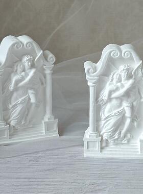 人物博物馆艺术感香薰石膏挂件扩香石简约摆件桌面装饰品家居礼物