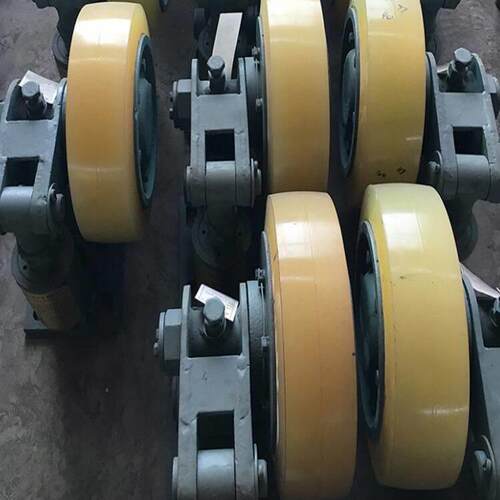 缓冲滚轮罐耳立井提升稳罐装置减震耐磨运行顺