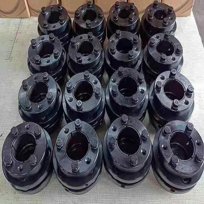 现货45不锈钢胀紧套连轴器锥套弹性单膜片联轴器支持非标