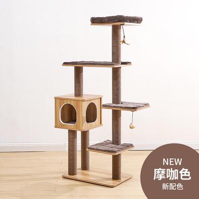 高档Catry凯瑞窝大型猫树爬架猫猫一体式剑麻猫抓柱猫咪用立品猫