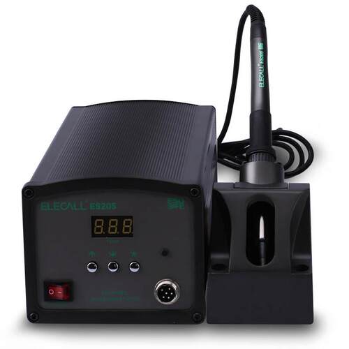 伊莱科ES205大功率高频焊台数显可调温恒温电烙铁150W200-480℃