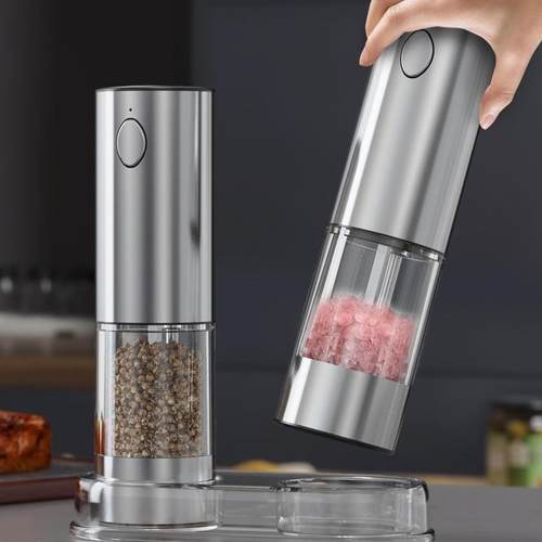 器电动胡椒研磨黑胡椒631粒海白椒家用盐高端胡自动磨胡椒粉