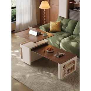 可移动茶几实木家用小户型客厅多功能升降伸缩折叠沙发推车边几柜