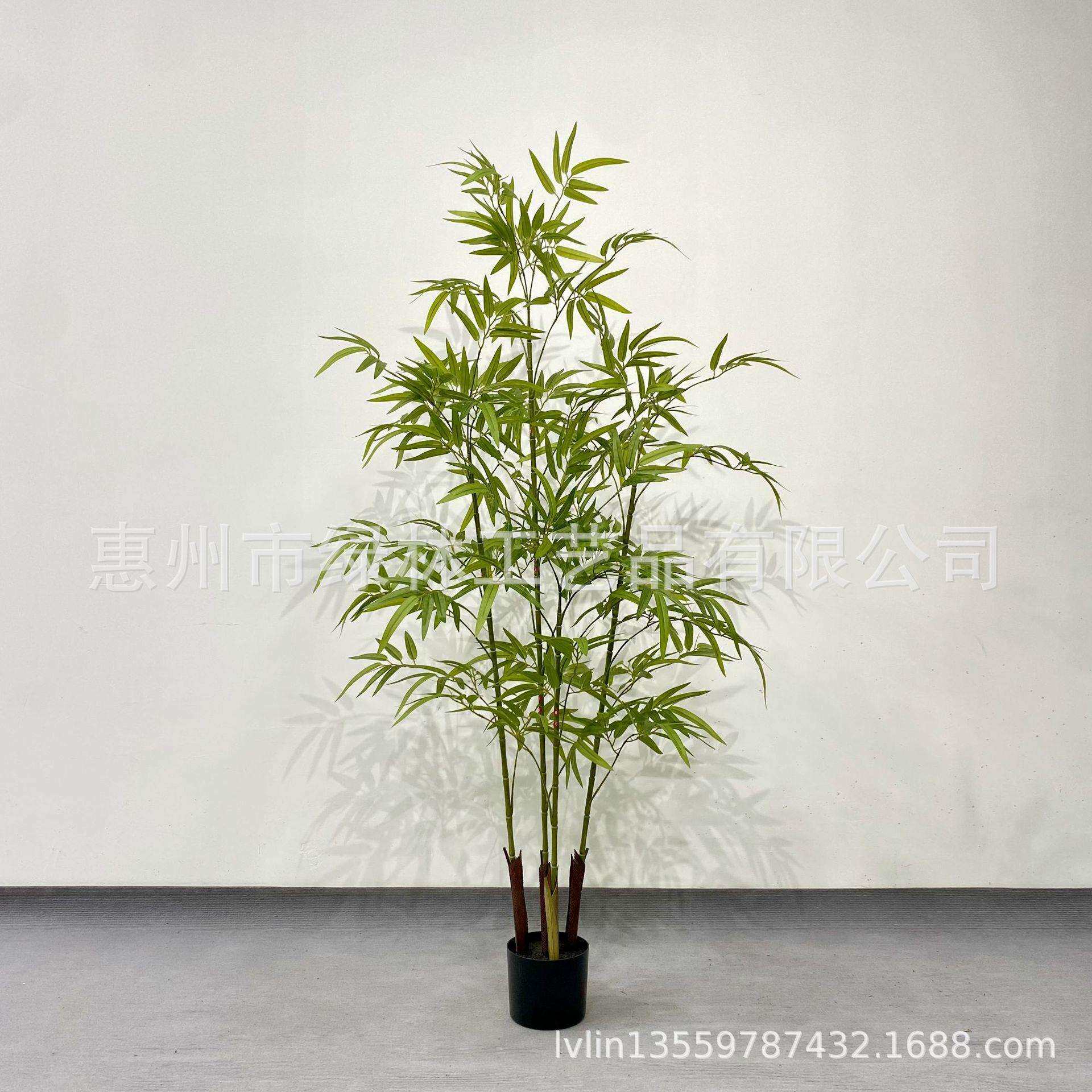 仿真拆装竹子室内屏风盆景细水毛竹绿植客厅装饰竹叶植物造景假竹