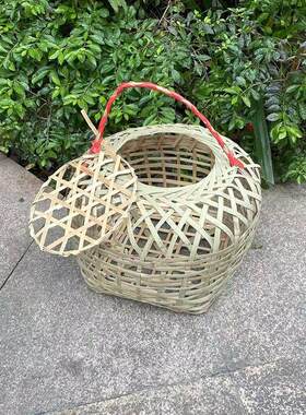 采购产品鸡笼，竹编，户外竹编家禽，关鸡鸭笼，纯手工层编织养殖