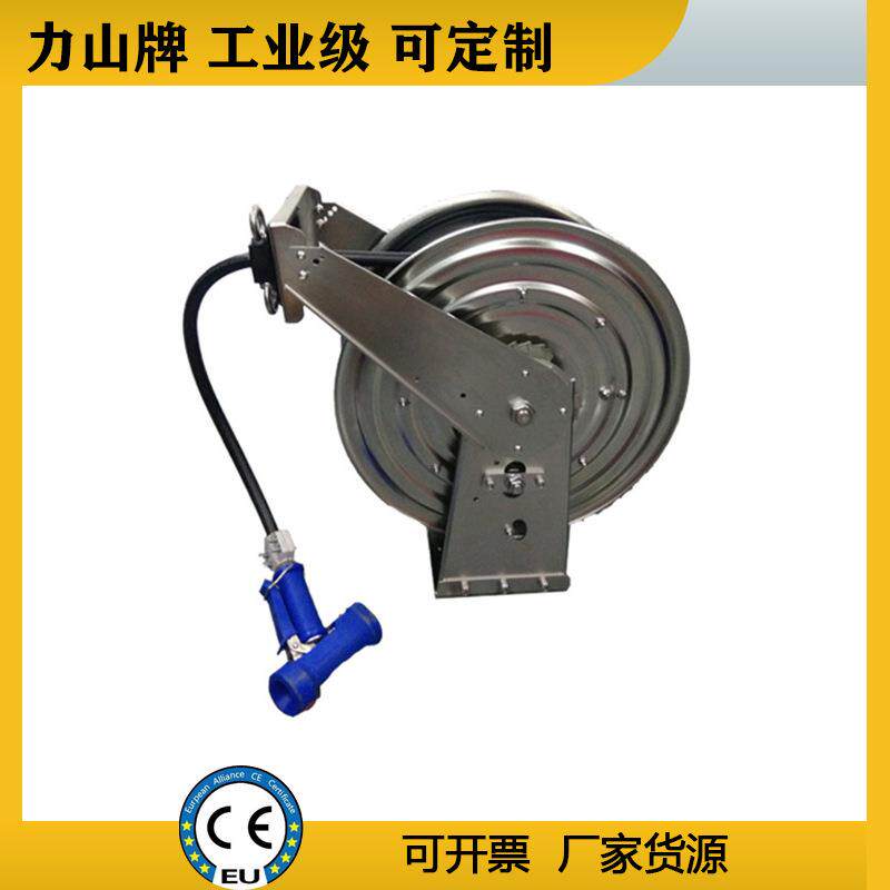不锈钢消防水管耐腐蚀卷盘器自动冲洗高压软管工业级重型卷盘