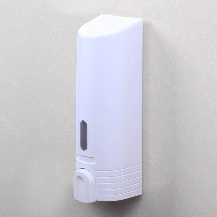 新款直销9050白色壁挂式皂液器塑料给皂器手动沐浴单头多头给皂器
