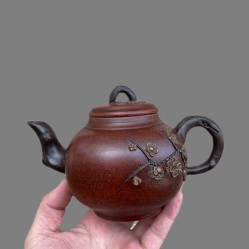 库存老壶赔钱处理宜兴紫砂壶名家纯手工顾景舟壶梅花紫砂杯茶具