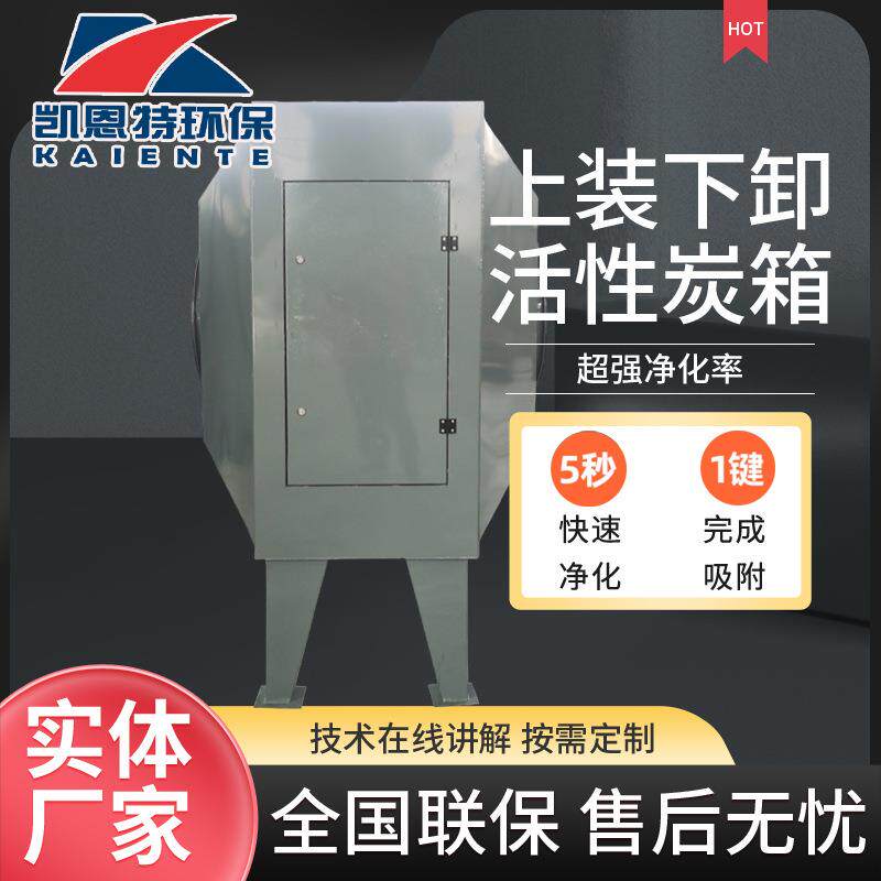 活性炭吸附箱工业废气治理除臭设备上装下卸活性炭吸附箱生产厂家