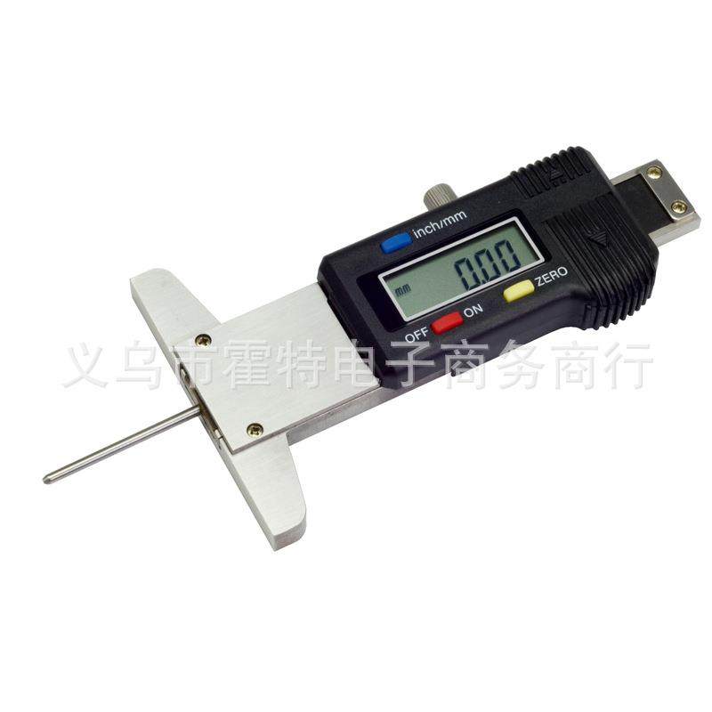 HUOT0-0Omm0.0MDT100-5mm不1锈3钢数显轮胎深度尺胎纹尺品质