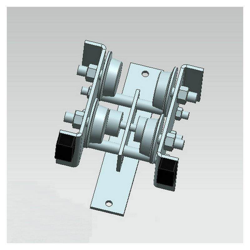 承重型移门滑轮 推拉门 工业门吊轮 方钢轴承轮 吊轨 承重400KG