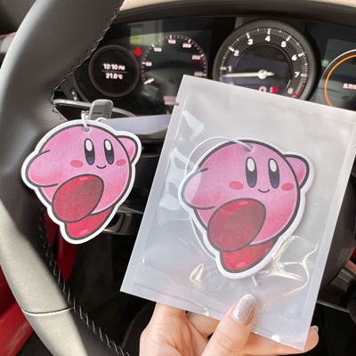 【呱呱】星之卡比Kirby汽车香片卡通车载出风口香薰挂件持久香氛