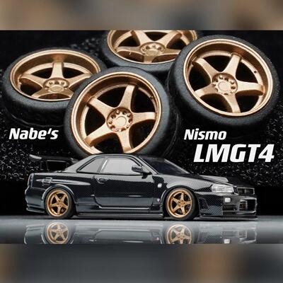 【现货】1/64 Nabes X Chika Nismo LMGT4 9.7mm 姿态 改装轮毂