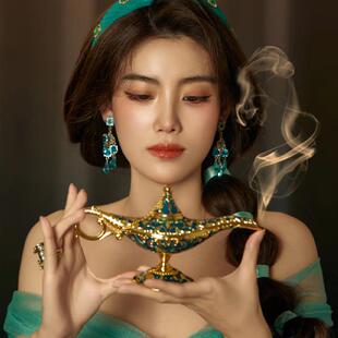 茉莉公主阿拉丁神灯西域风情许愿神灯主题拍照道具装饰摆件送礼同