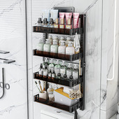 卫生间抽水马桶置物架上方多功能厕所浴室洗手间水箱纸巾收纳架子