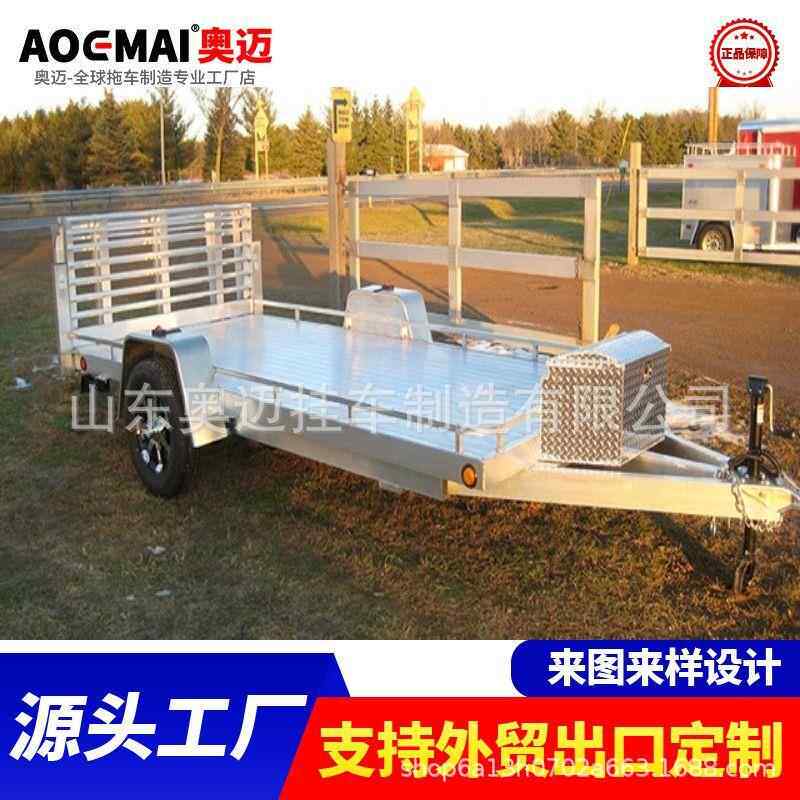 热镀锌平板拖车摩托拖车工厂直营运输拖车非机动拖车定制拖车