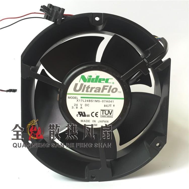 Nidec X17L24BS1M5-07A041 17250 24V 3.8A 17CM 轴流大风量风扇