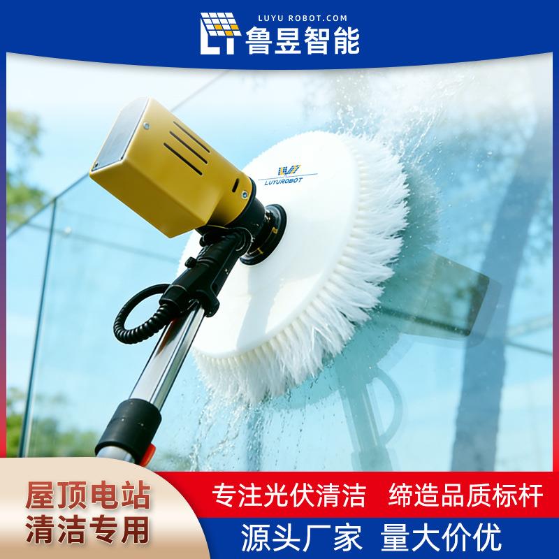 屋顶光伏板扫雪机 光伏太阳能板清洁设备 伸缩杆长度可选