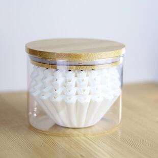 咖啡滤纸盒kalita滤纸收纳玻璃罐存储罐储物罐蛋糕滤纸盒密封罐