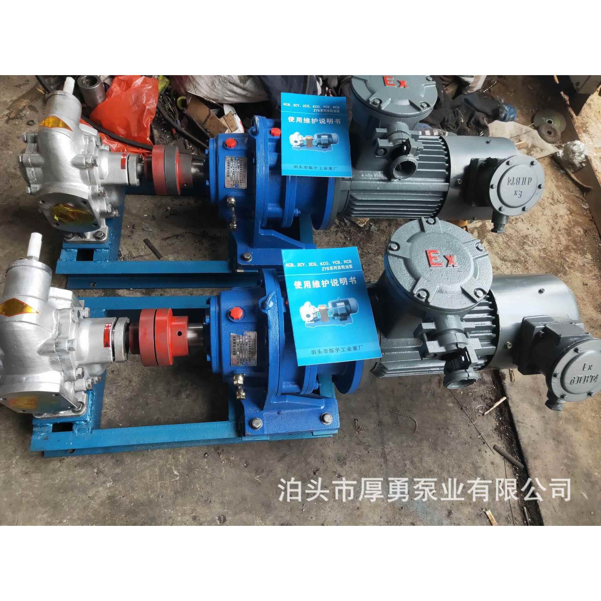 不锈钢齿轮泵三相抽油自吸输送不锈钢油泵KCB18.3-KCB200