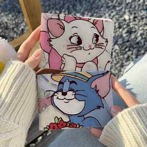 猫和老鼠情侣驾驶证保护套二合一行驶证机动车驾照本皮套颜值卡包