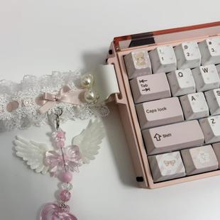 小蜜蜂Made68pro/84磁轴键盘飘带扣侧板灯罩送安装工具REAL67通用