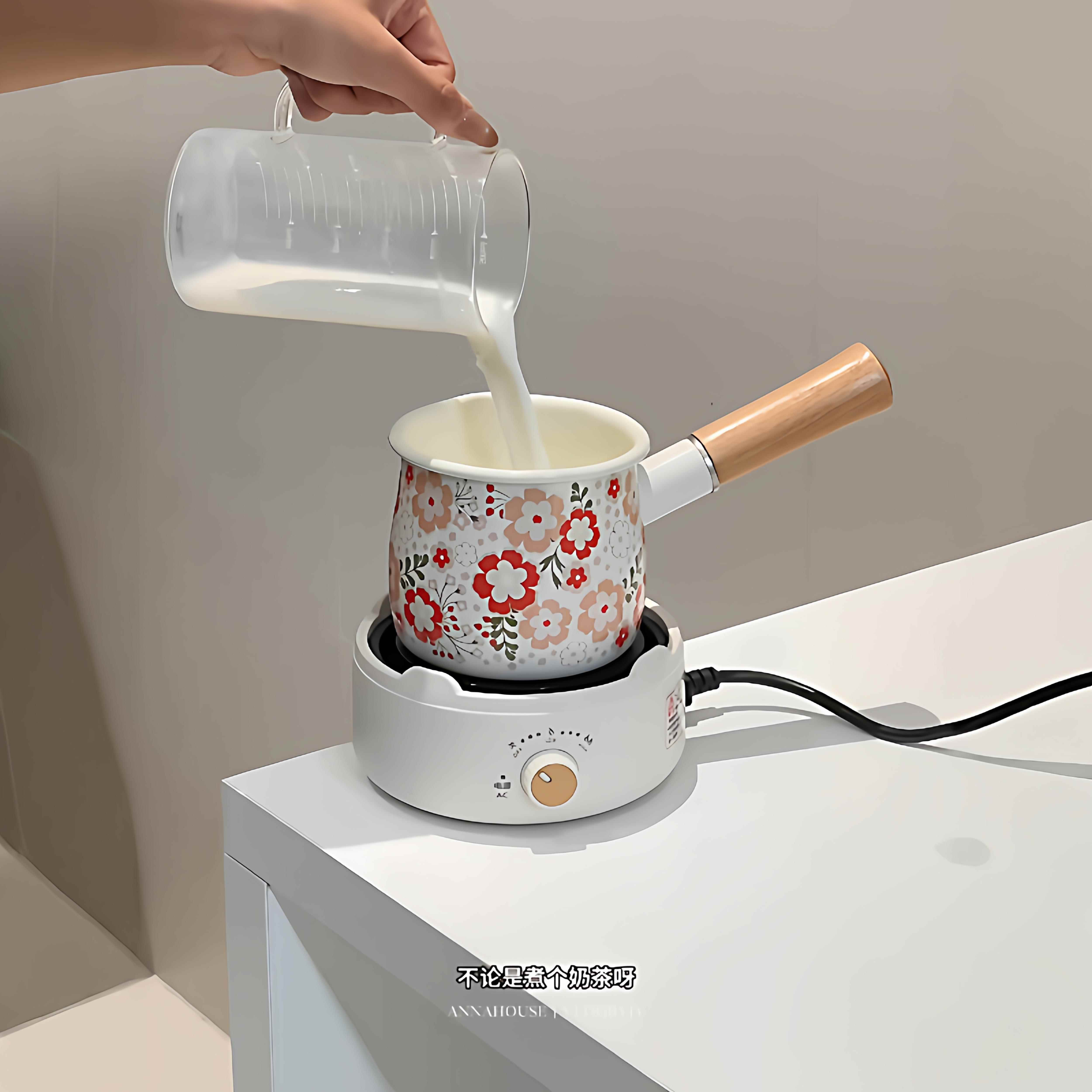 【围炉煮茶好物】电陶炉煮茶壶家用小型牛奶锅办公室花茶壶煮茶器