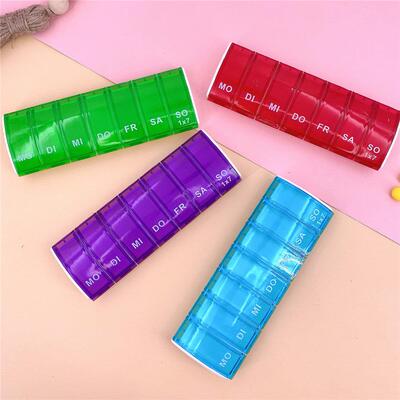 1PC Portable 7 Days Weekly Tablet Pill Medicine Box Holder S