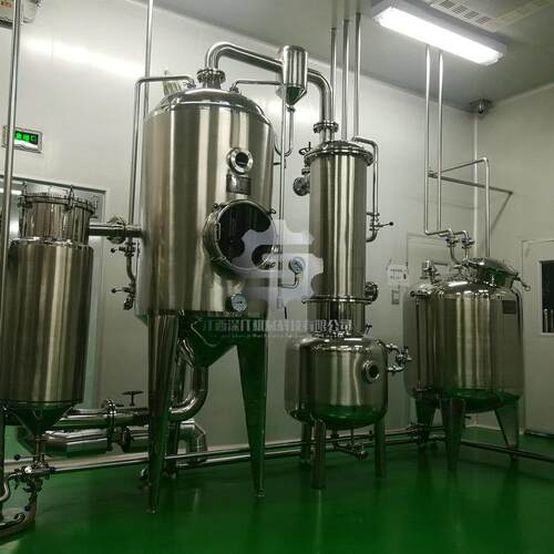 真空刮板减压浓缩器300kg/h外循环浓缩器300L单效浓缩器蒸发器