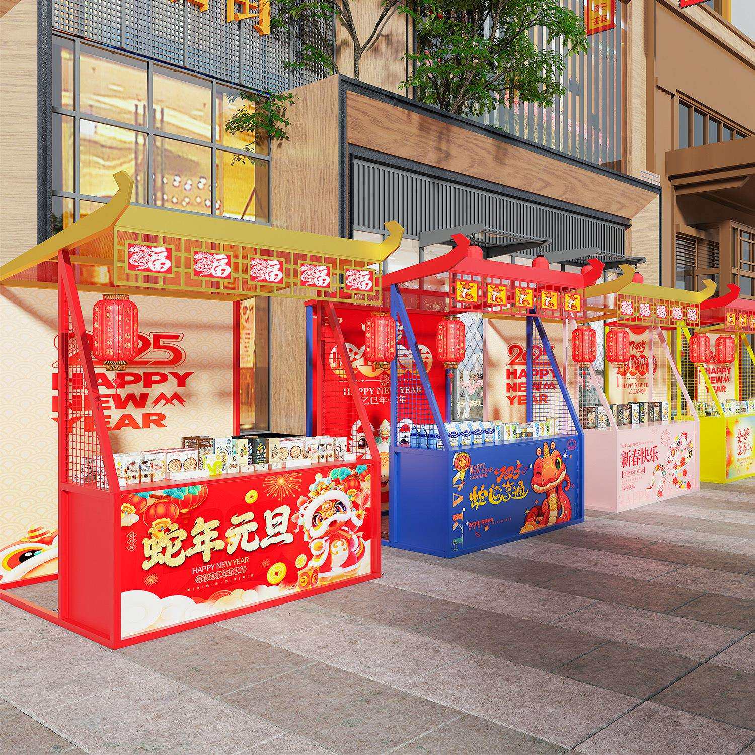 夜市美食街小吃摆摊架户外景区大型活动展示架网红可移动地摊架子