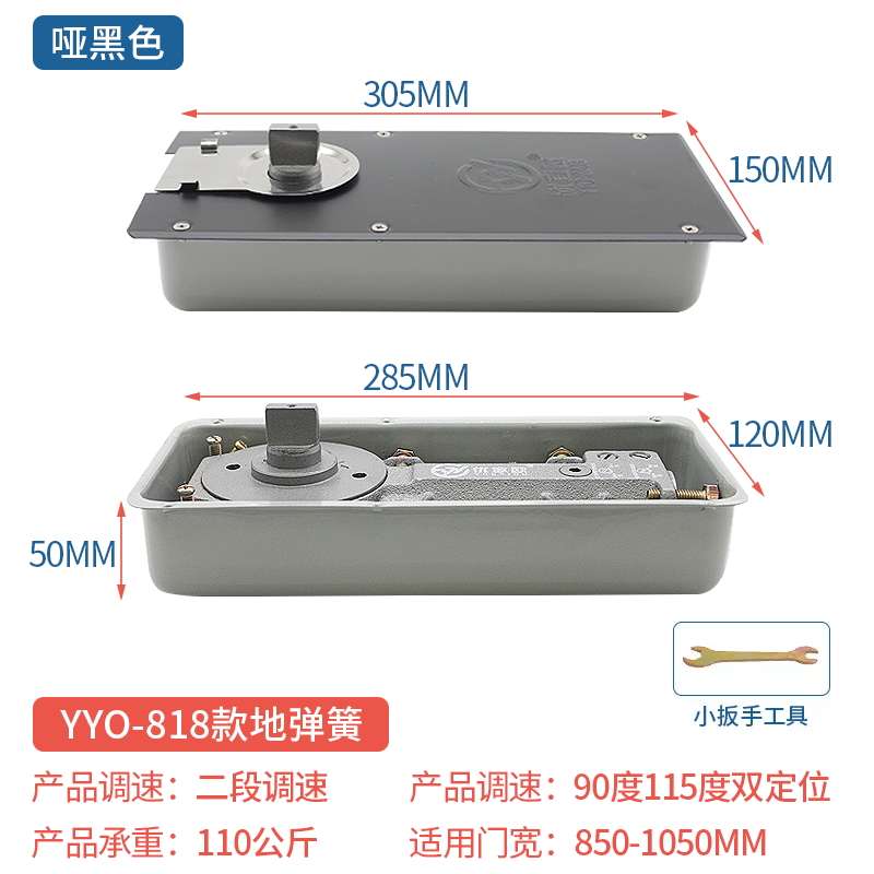 玻璃门无弹簧位液压地通用型簧簧不定重型框地大门h220b弹款门地