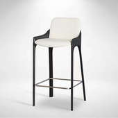 网红吧台椅咖啡厅前台马鞍皮靠背高脚凳家用现代简约客厅吧台椅子