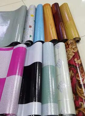 VCP地板革水地贴地板革泥地QWJ直接铺地厚板胶耐磨防水地毯翻新地