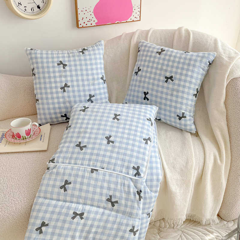 全棉水洗棉蝴蝶结抱枕被两用沙发靠枕办公室靠垫午睡汽车床上夏被,居家布艺,靠垫/抱枕,淘宝优惠券,粉丝福利购,淘宝优惠卷