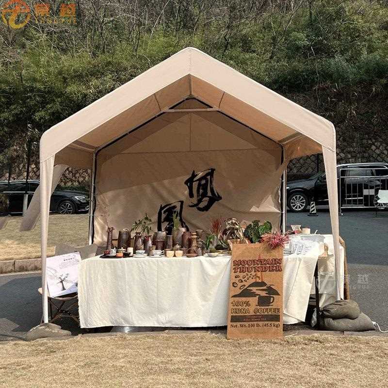 新款直销网红摆摊雨棚市集摊位帐篷多色遮阳棚伸缩账蓬四脚太阳伞